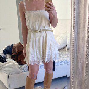 Reformation Cleodora Dress Ivory - Size 4